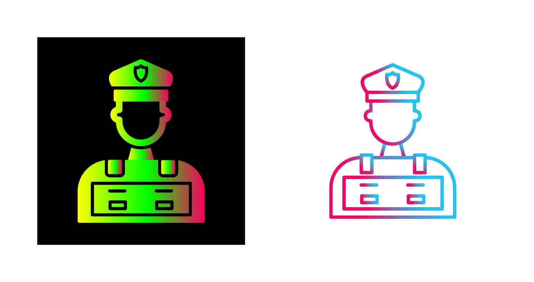 Police Man Vector Icon