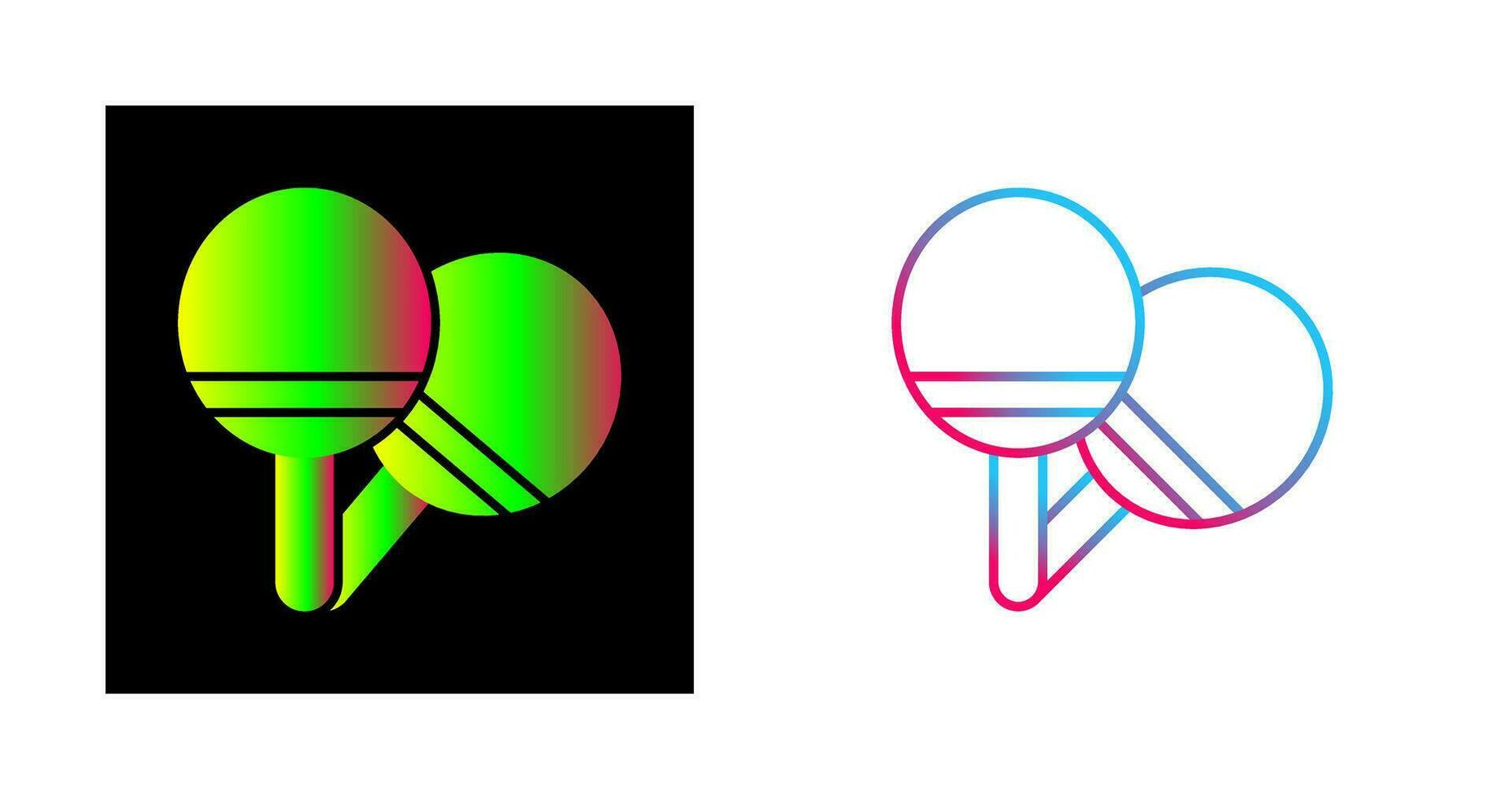 Ping Pong Vector Icon