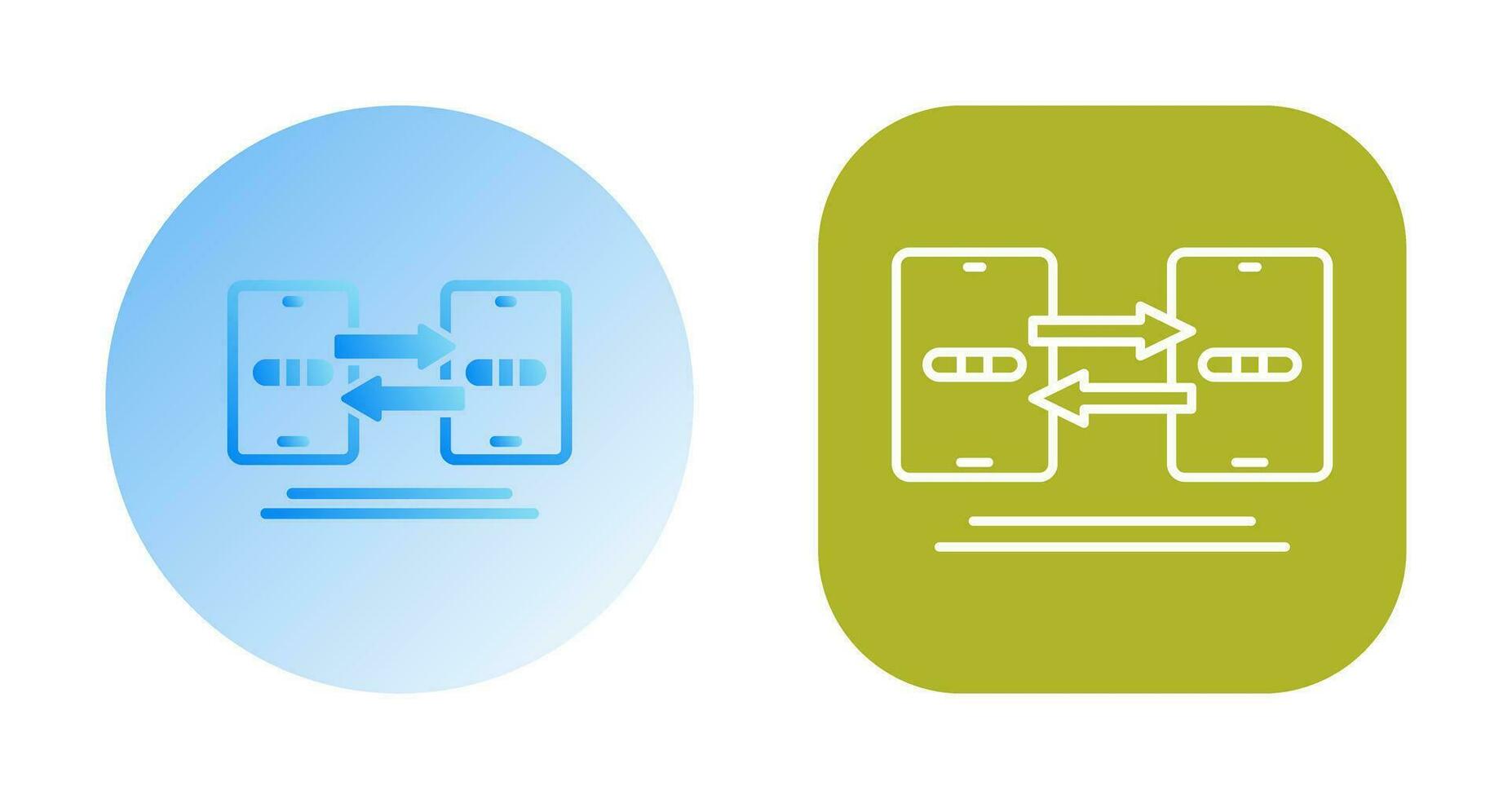 icono de vector de sincronización de datos