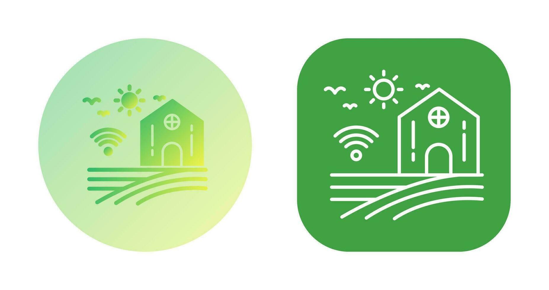 Smart Farm Vector Icon