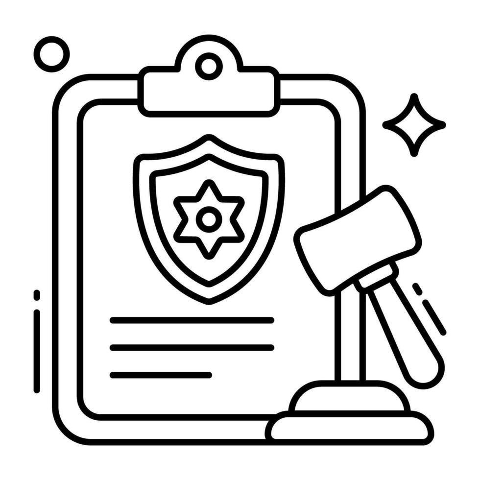 Trendy design icon of privacy policy vector