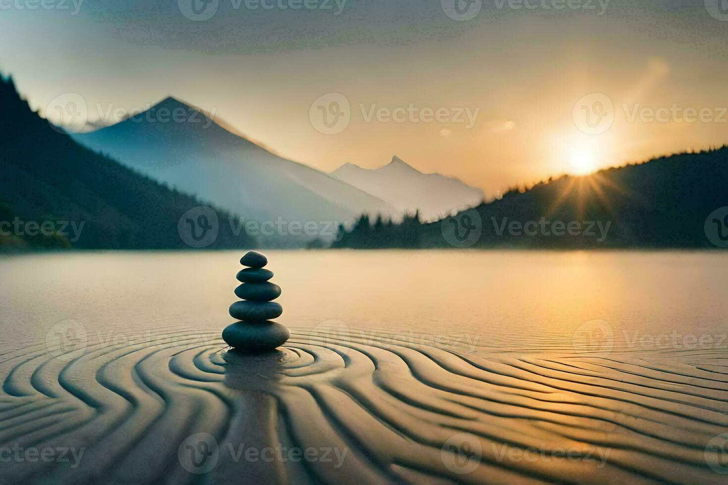 el equilibrar de naturaleza y tecnología. generado por ai foto