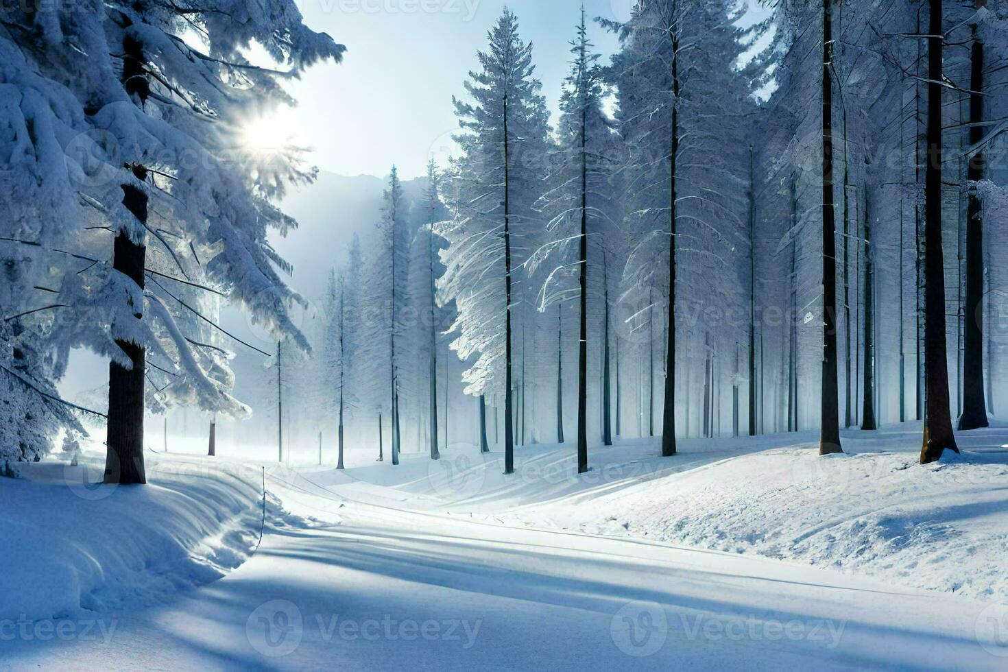 winter forest wallpaper, winter forest wallpaper, winter forest wallpaper, winter forest wallpaper, winter forest wallpaper. AI-Generated photo