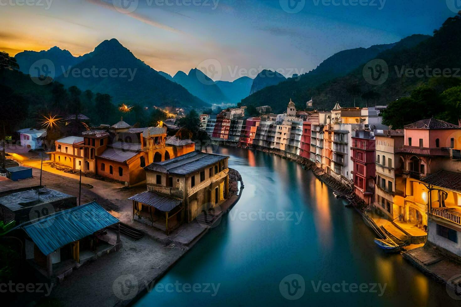 the beautiful city of liuzhou, china. AI-Generated photo