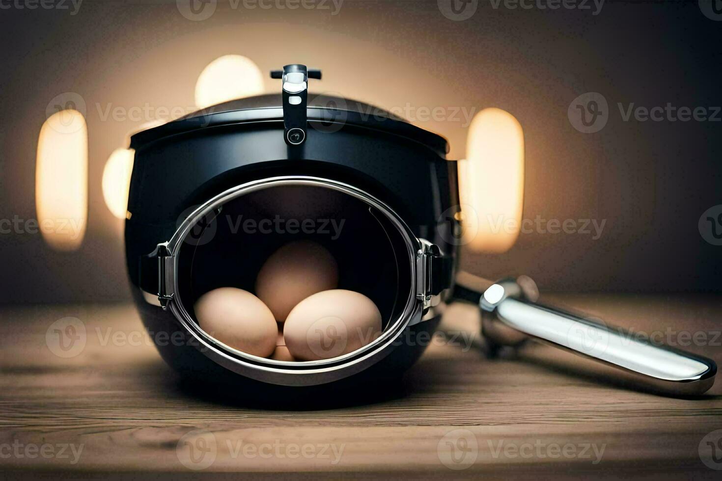 eggs in a pot. AI-Generated photo