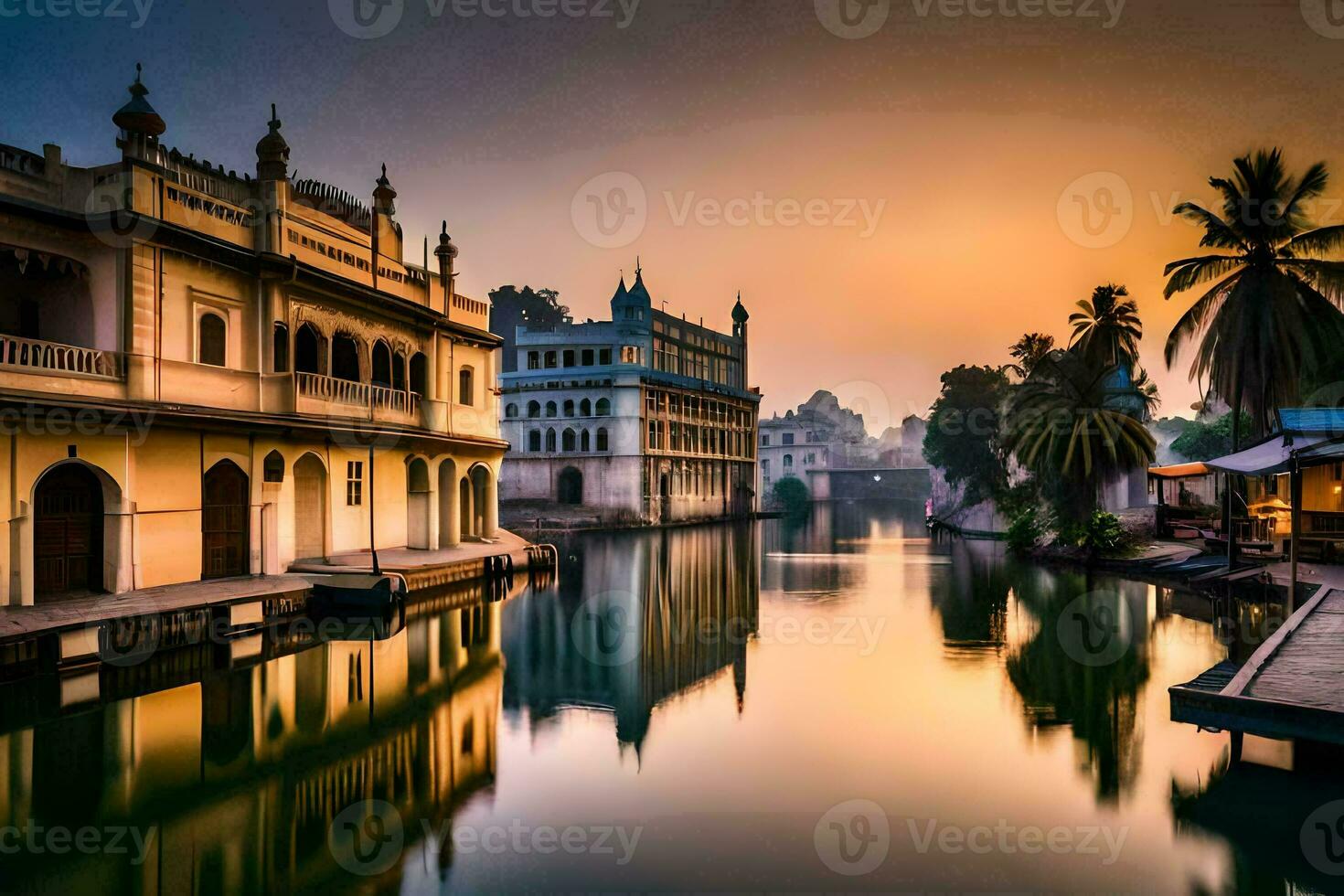 the city of udaipur in india. AI-Generated photo