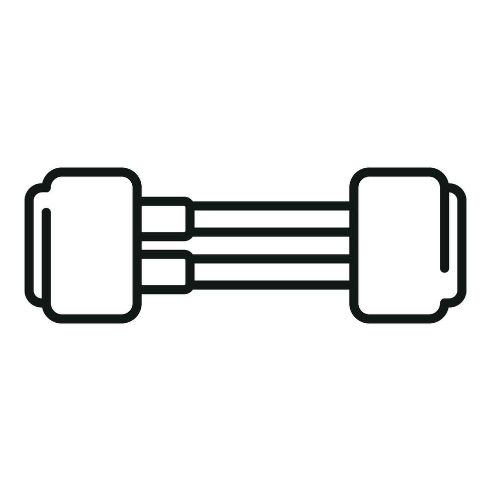 Cable laptop repair service icon outline vector. Button tool vector