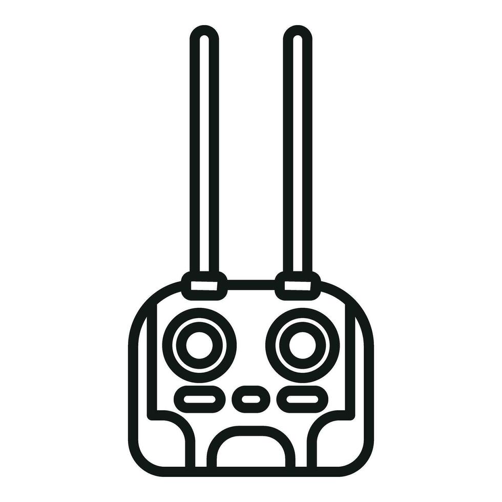 Drone remote control icon outline vector. Smart digital vector