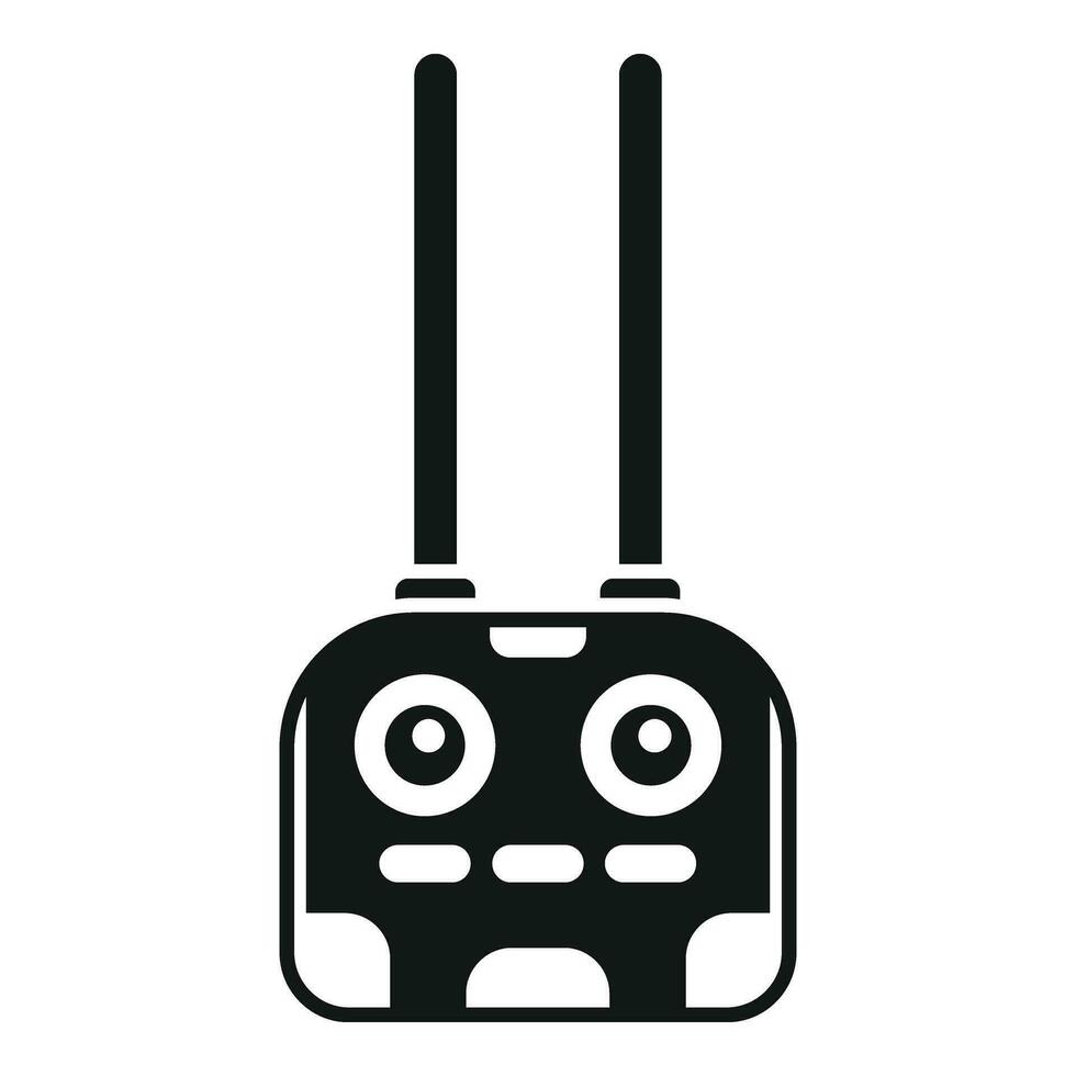 Drone remote control icon simple vector. Smart digital vector