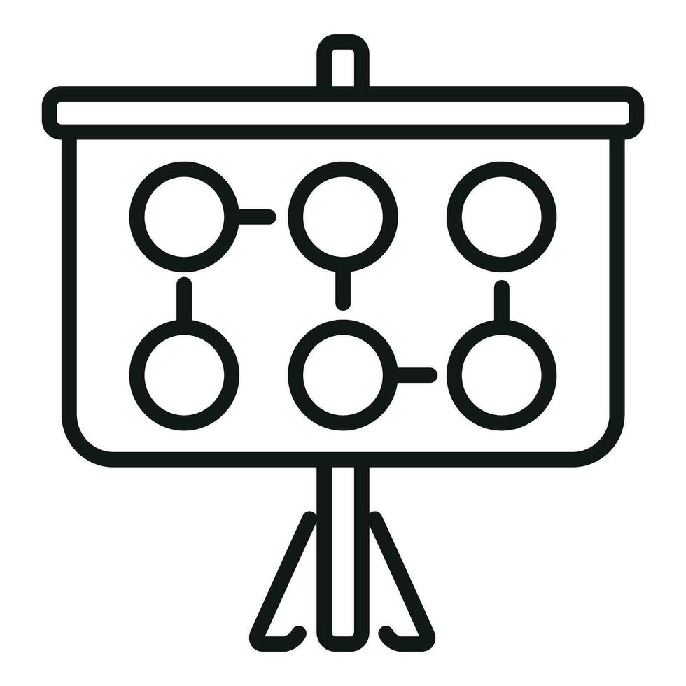 Financial board icon outline vector. Phone service vector