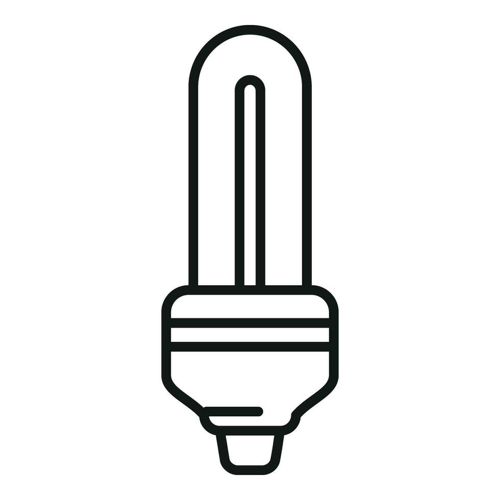 Lamp energy icon outline vector. Bright control vector