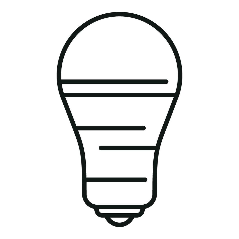 Power bulb control icon outline vector. Half perception vector
