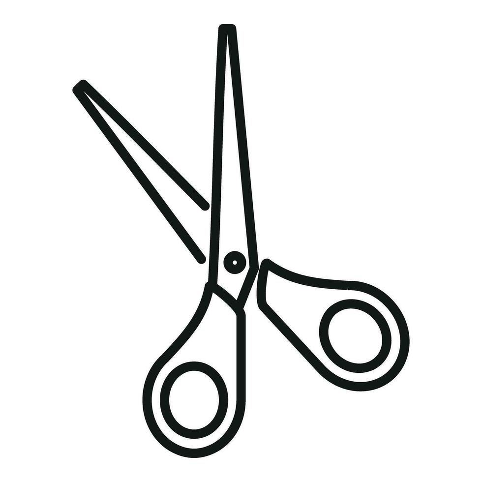 Scissors tailor icon outline vector. Work tailor equipment vector