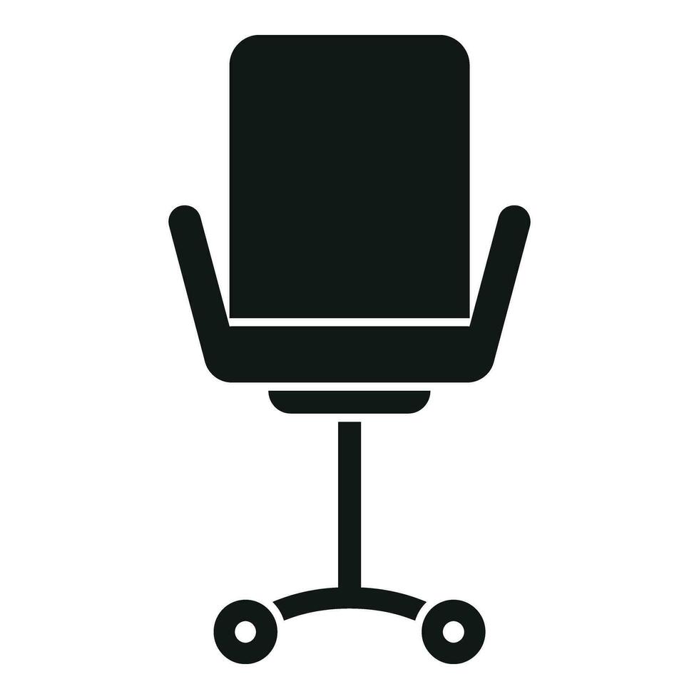 Smart office chair icon simple vector. Minimal online vector