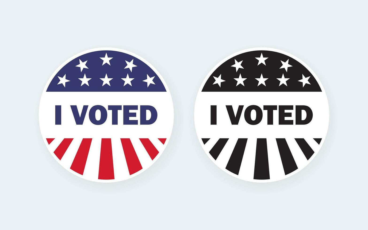 Icons I voted. Election and voting icons. Voting in election. Vector scalable graphics