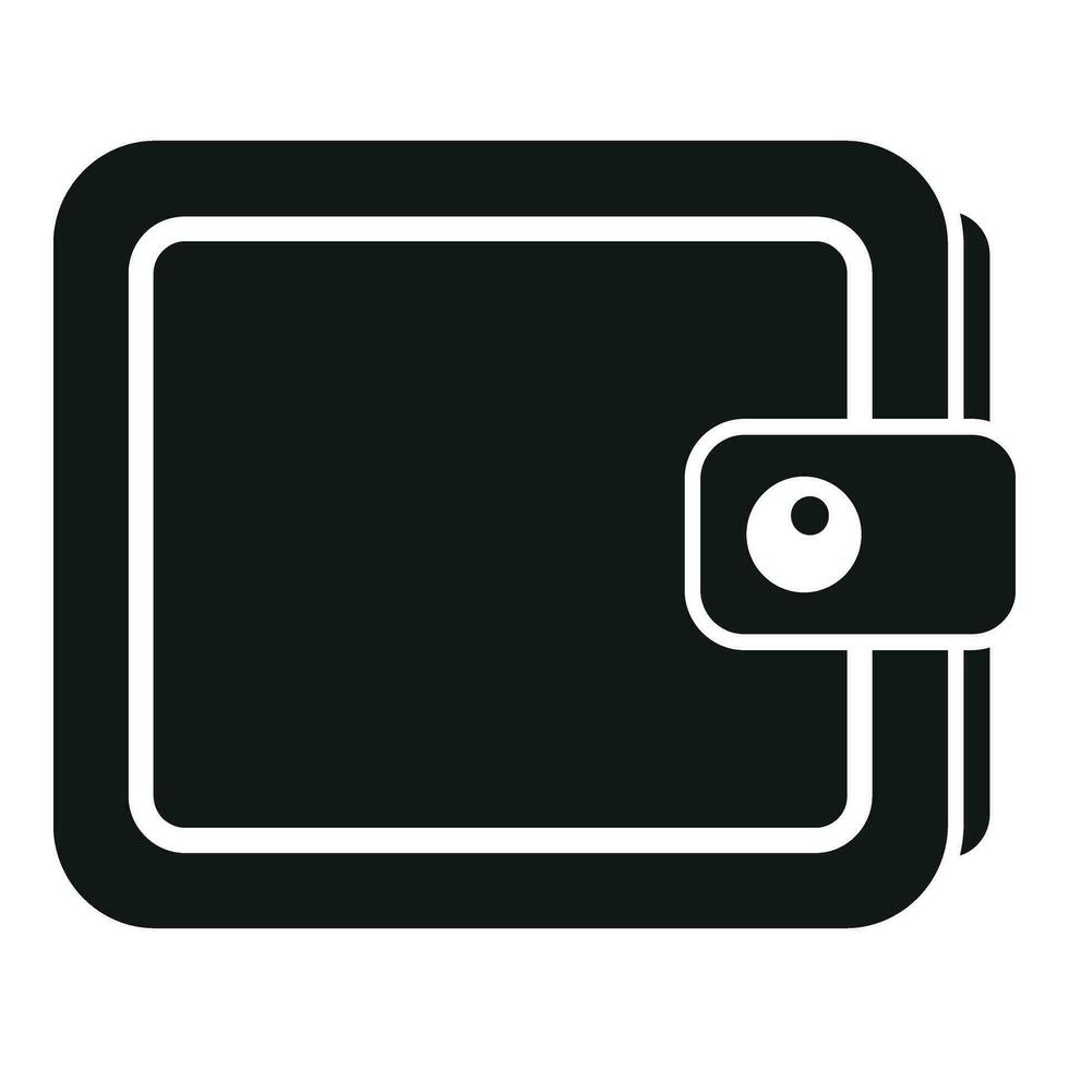 Leather craft wallet icon simple vector. Tape measure machine vector