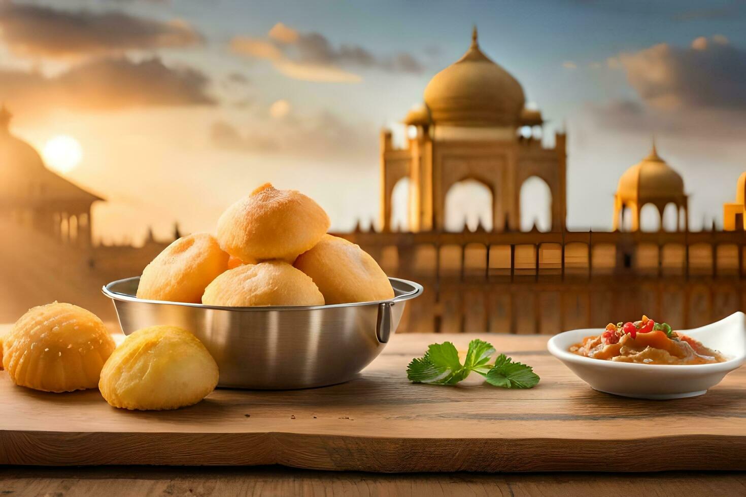 indian food in india. AI-Generated photo