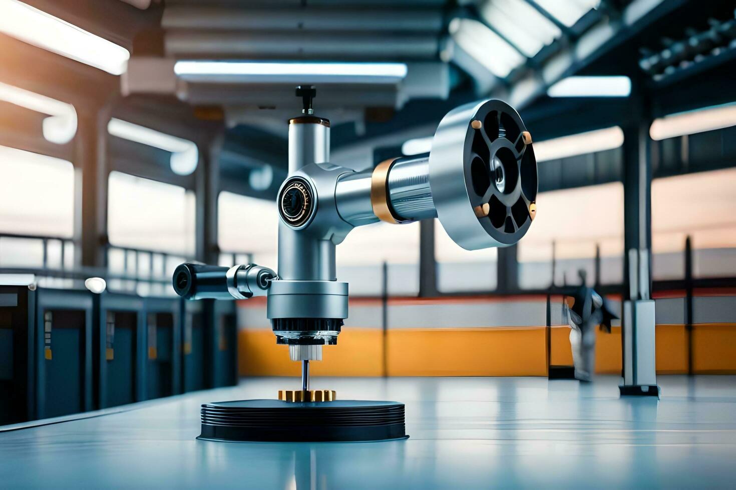 a machine is sitting on top of a table. AI-Generated photo