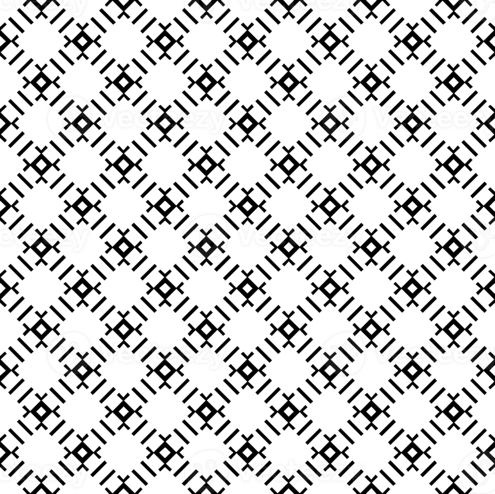 Black seamless abstract pattern. Overlay for background and backdrop. Ornamental design. PNG graphic illustration with transparent background.