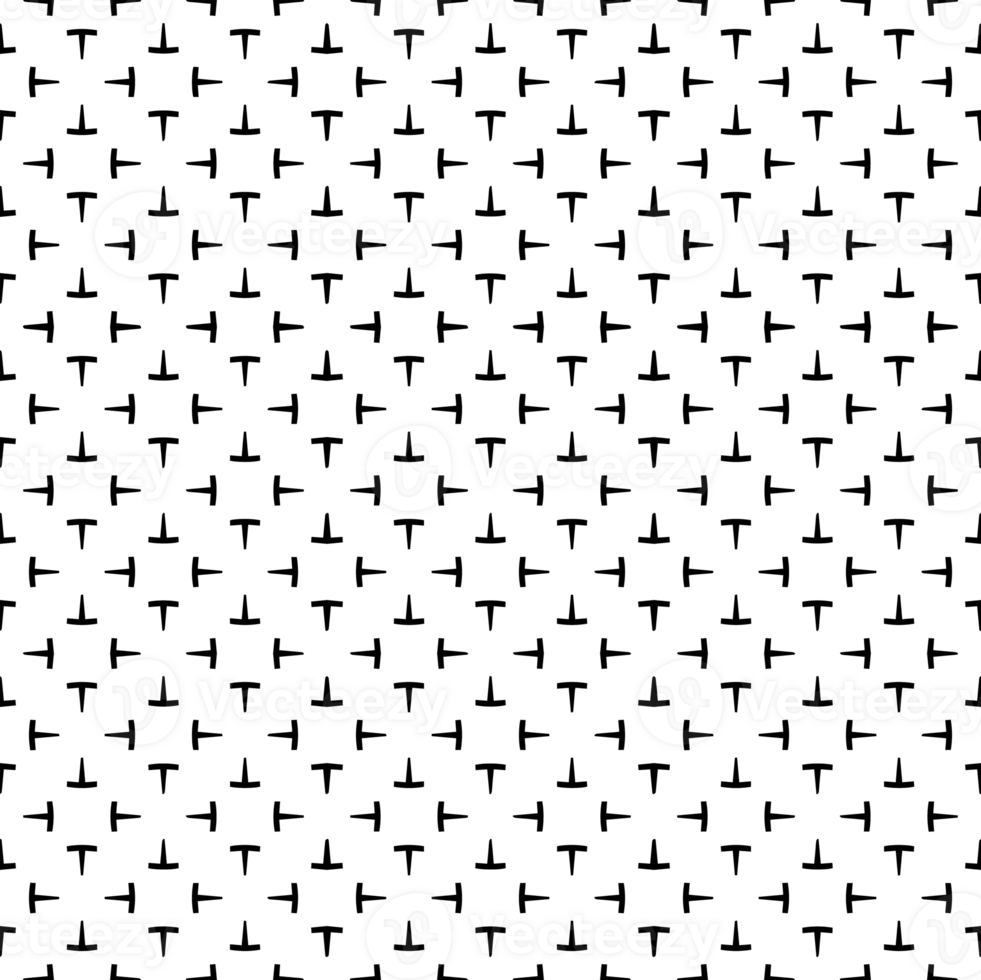 Black seamless abstract pattern. Overlay for background and backdrop. Ornamental design. PNG graphic illustration with transparent background.
