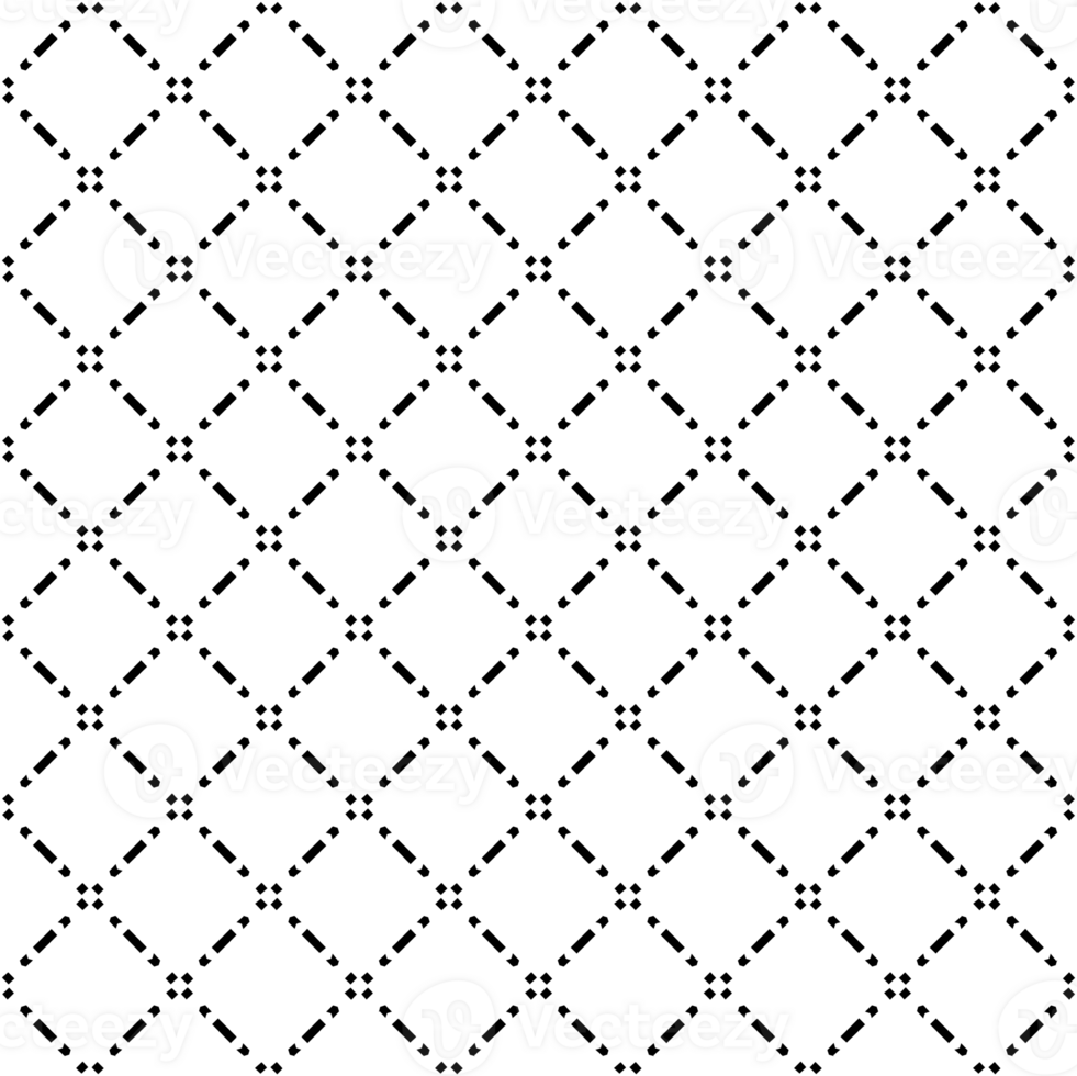 Black seamless abstract pattern. Overlay for background and backdrop. Ornamental design. PNG graphic illustration with transparent background.