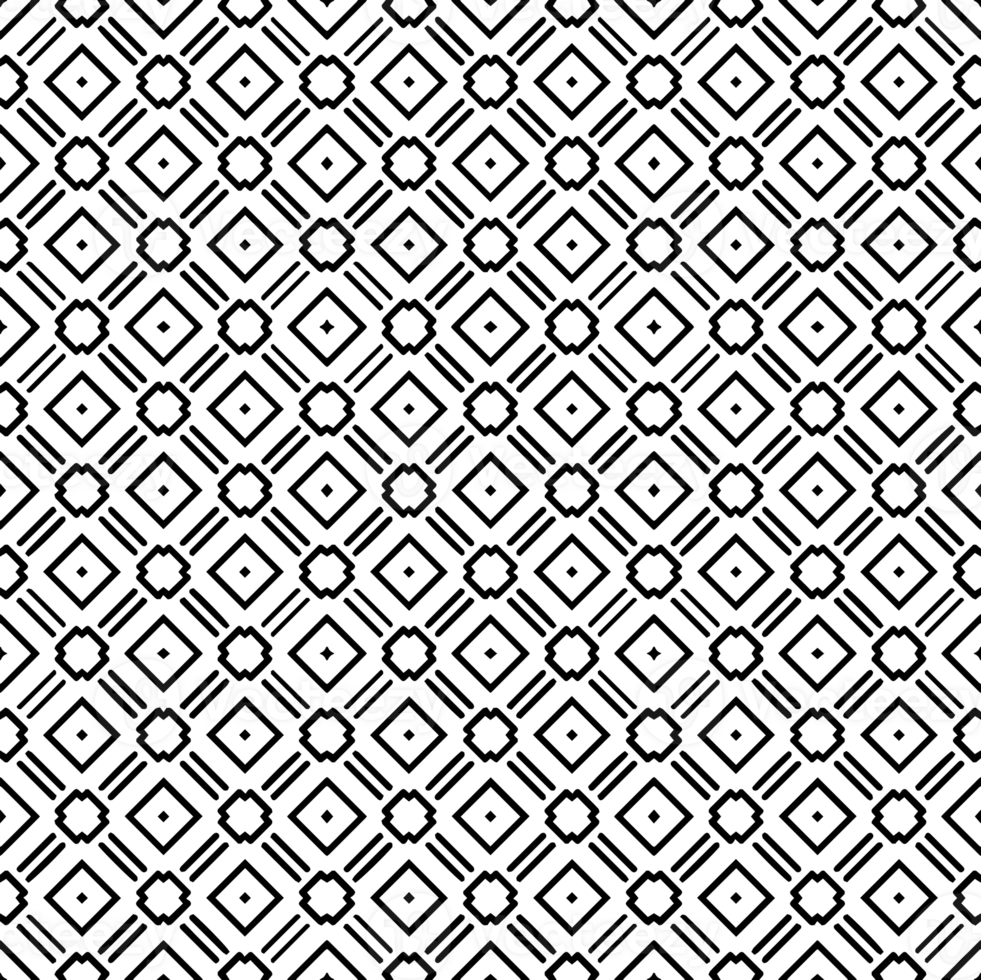 Black seamless abstract pattern. Overlay for background and backdrop. Ornamental design. PNG graphic illustration with transparent background.