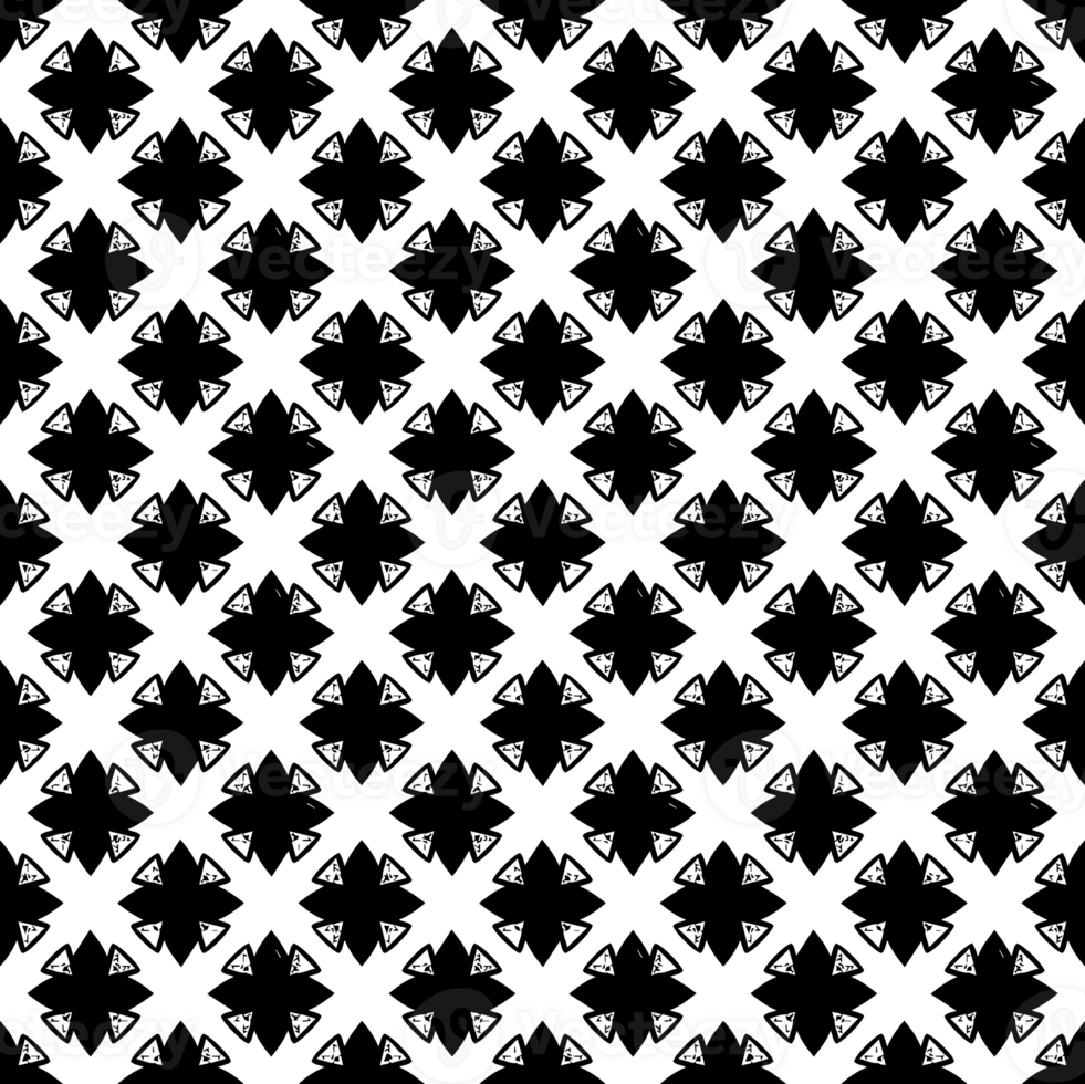 Black seamless abstract pattern. Overlay for background and backdrop. Ornamental design. PNG graphic illustration with transparent background.