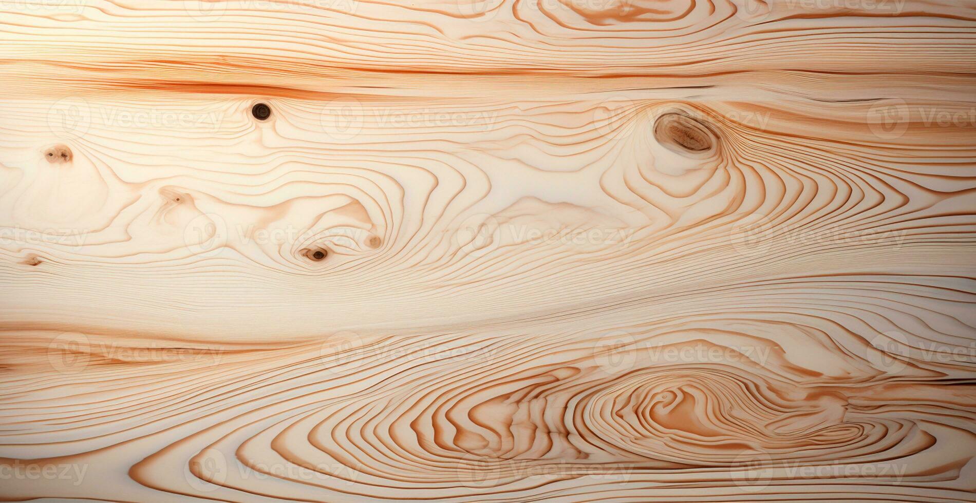 Light wood texture, panoramic background - AI generated image photo