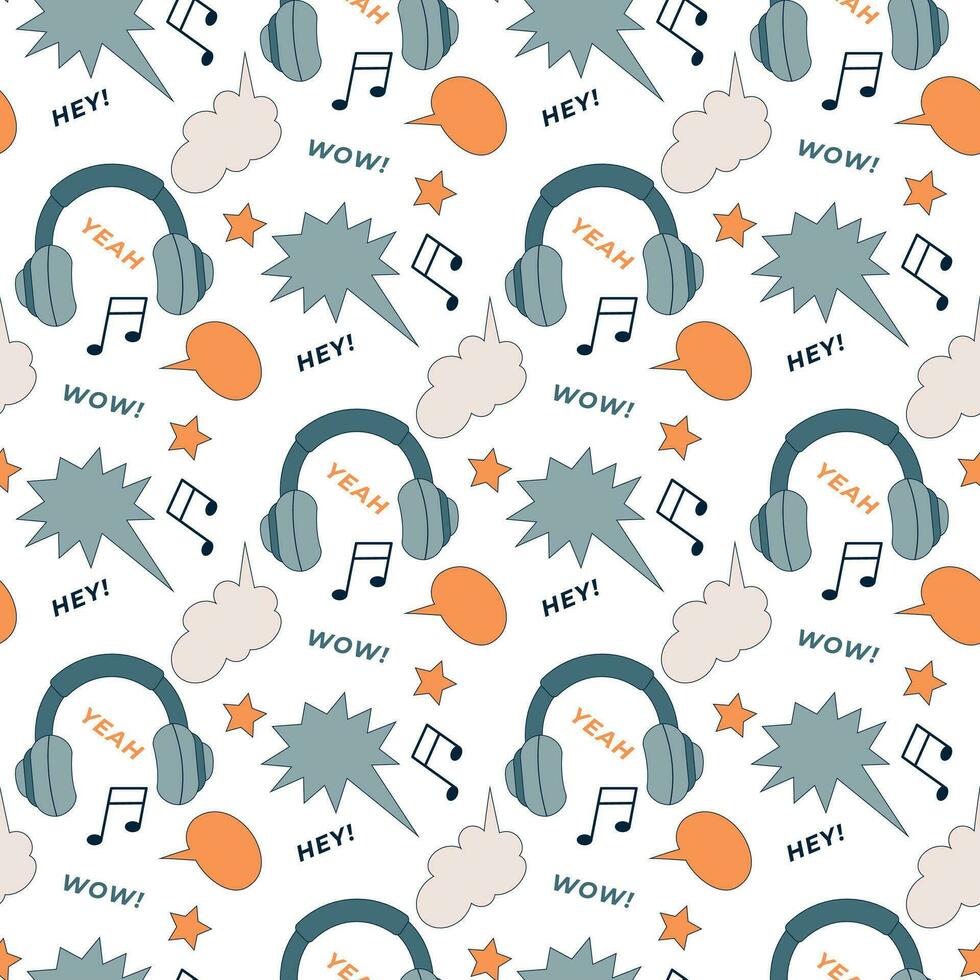 cool seamless pattern vector
