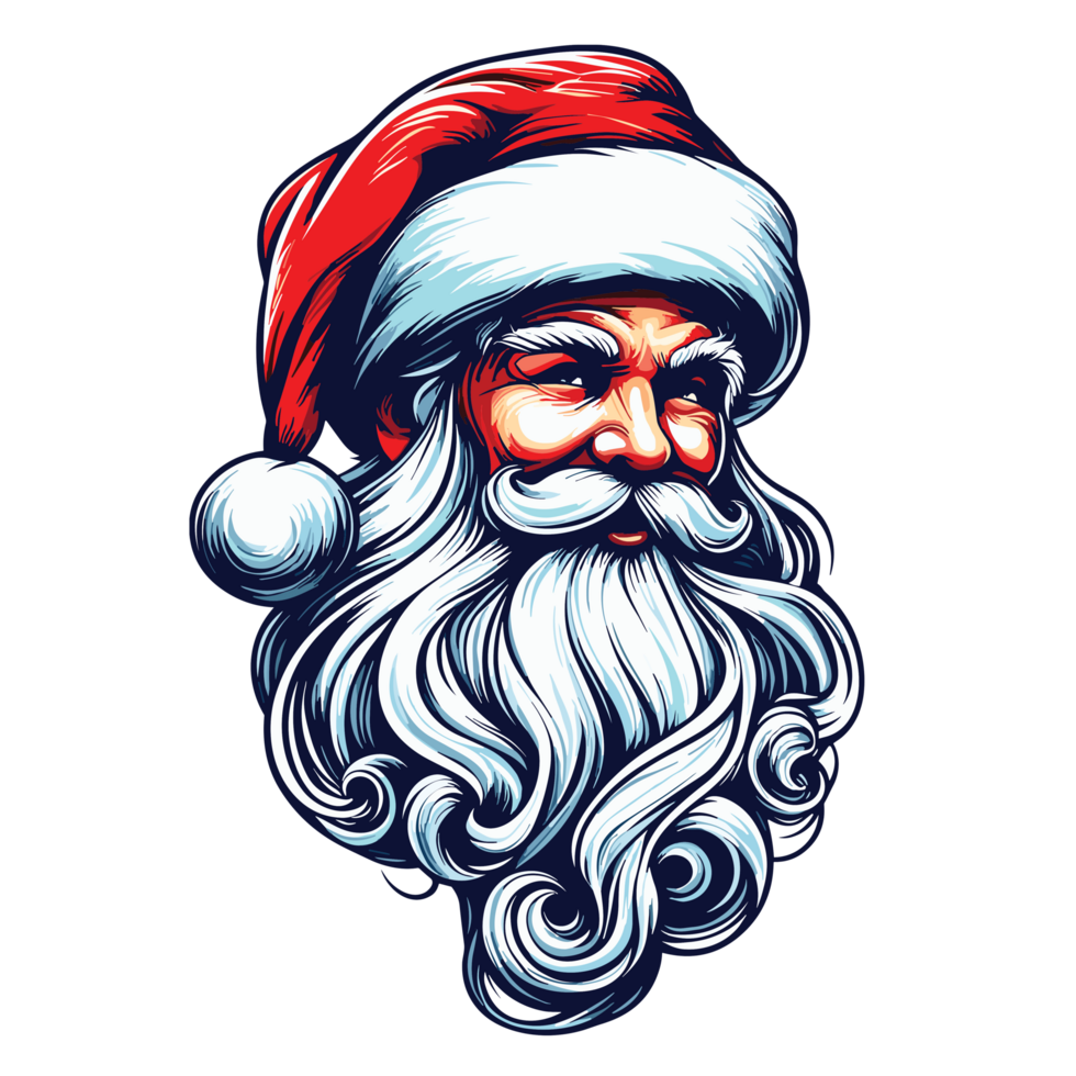 hermosa Navidad Papa Noel clipart - ai generativo png