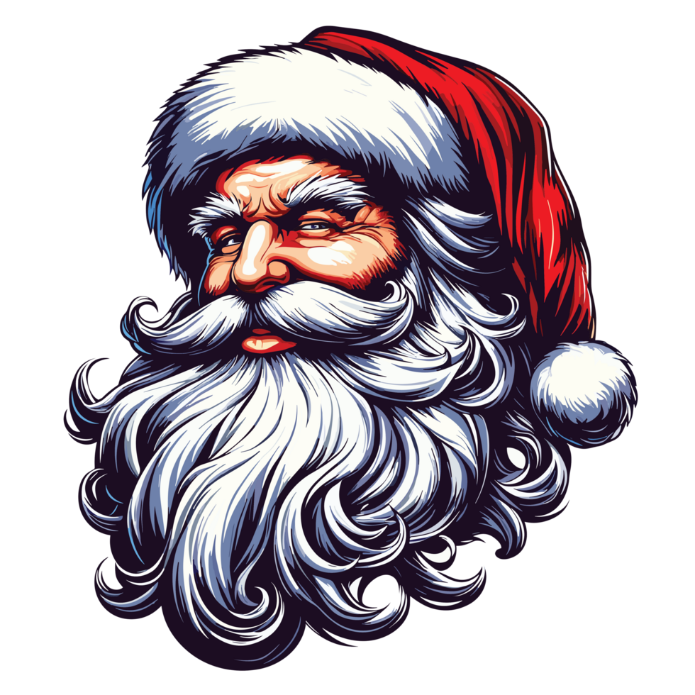 schön Weihnachten Santa Clip Art - - ai generativ png