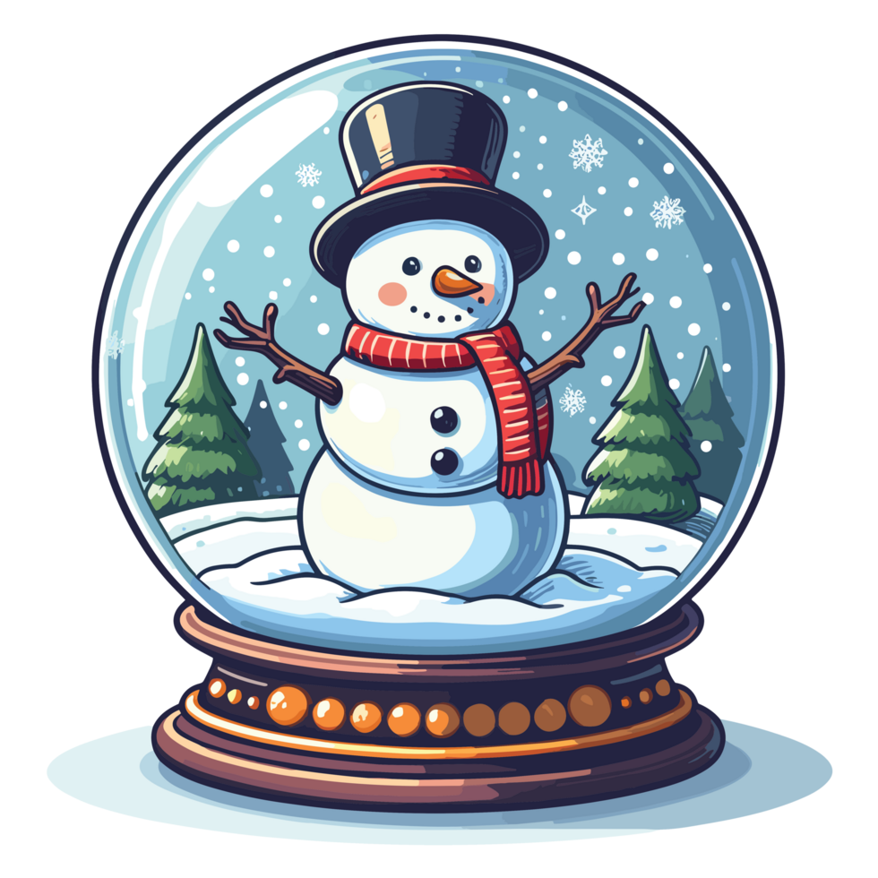 Christmas Snowglobe Clipart Ai Generative 33642077 PNG
