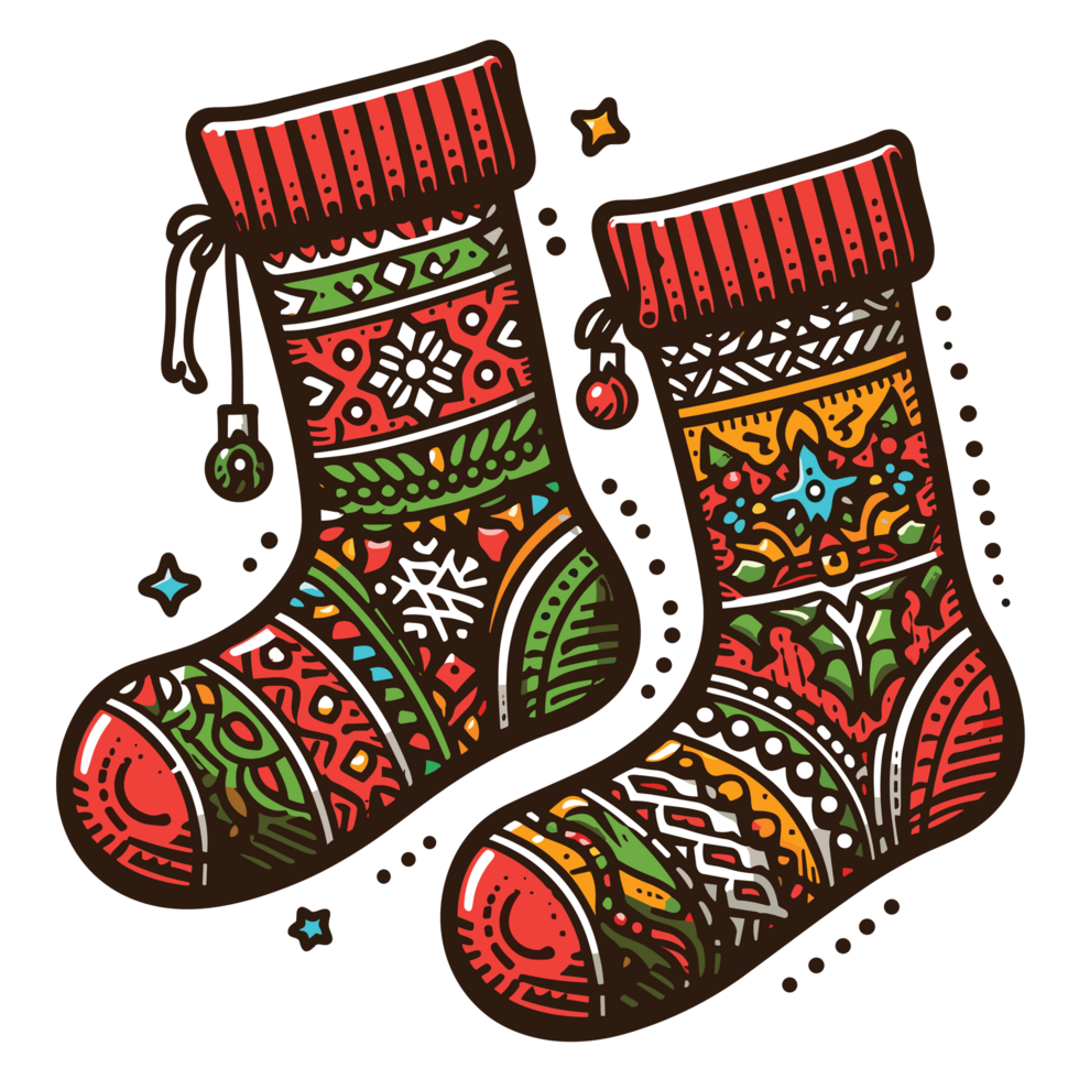 Christmas Socks Clipart Ai Generative 33642159 PNG christmas-socks-clipart-ai-generative-33642159-png