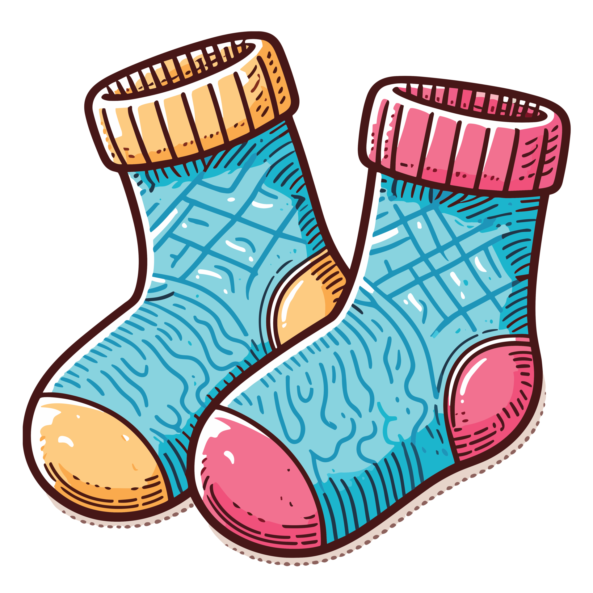 Christmas Socks Clipart - Ai Generative 33642165 PNG