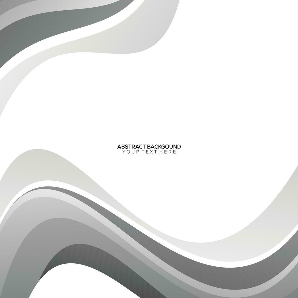 abstract gray wave background design vector