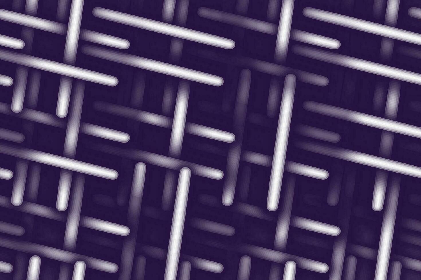 resumen fondo textura de entrelazados neón elementos en de moda oscuro Violeta matiz. de punto 3d efecto vector