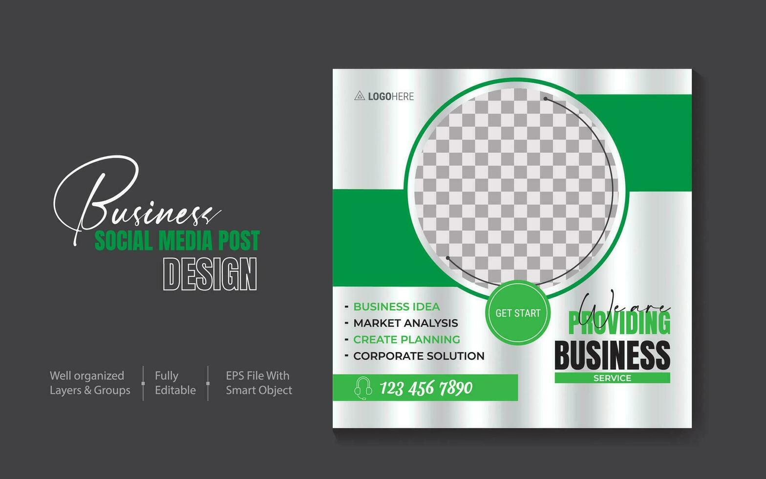 Business Social media post design vector