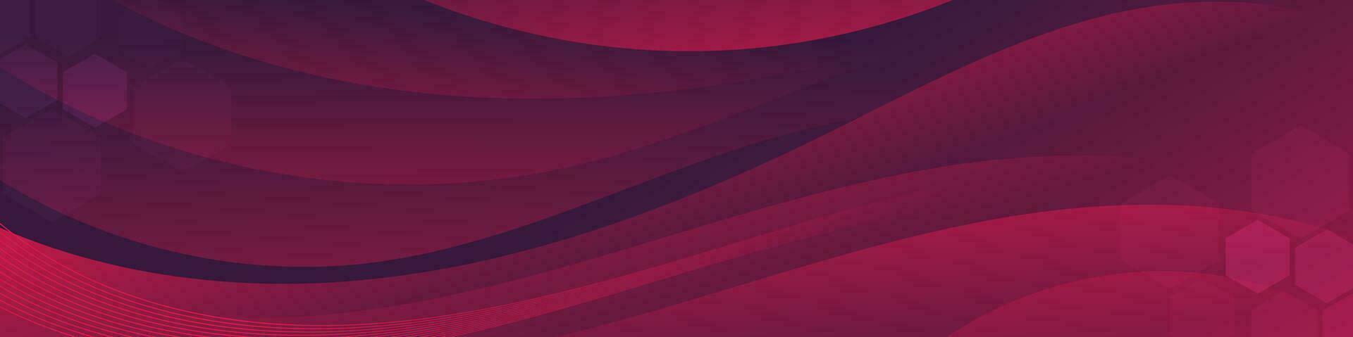 Abstract dark red banner color with a unique wavy design. It is ideal for creating eye catching headers, promotional banners, and graphic elements with a modern and dynamic look. vector