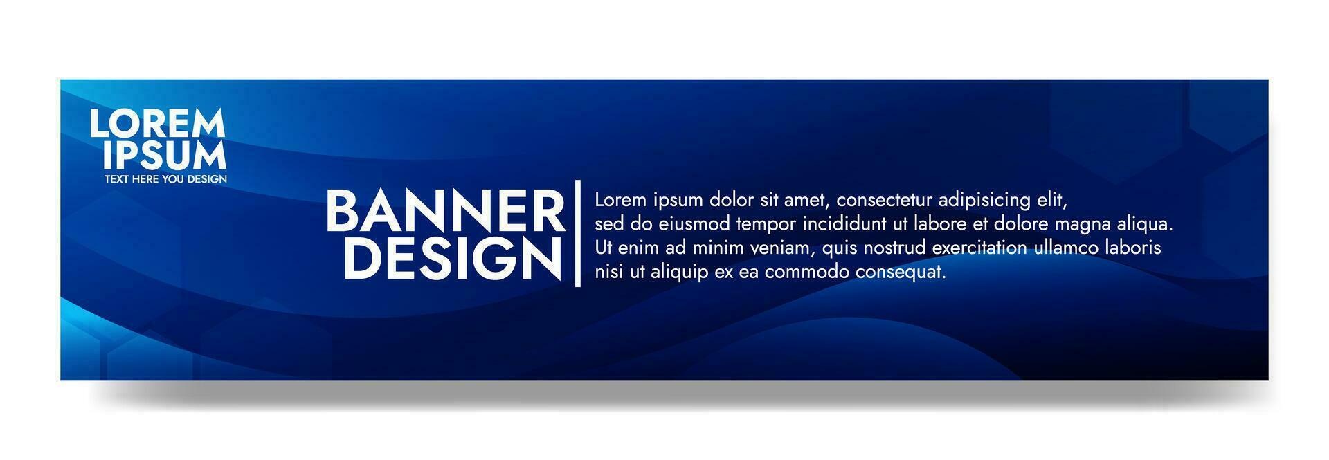 Abstract dark blue banner color with a unique wavy design. It is ideal for creating eye catching headers, promotional banners, and graphic elements with a modern and dynamic look. vector