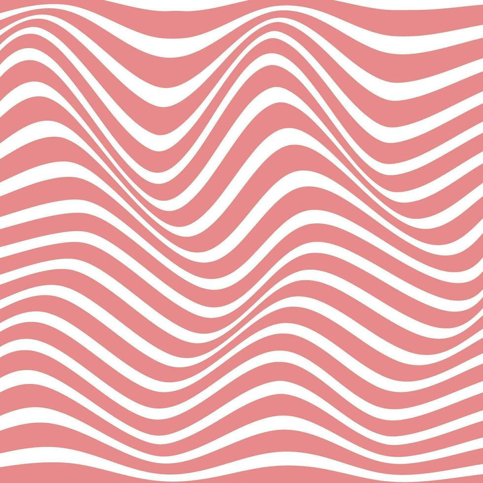 resumen geométrico rosado línea ola modelo Arte. vector