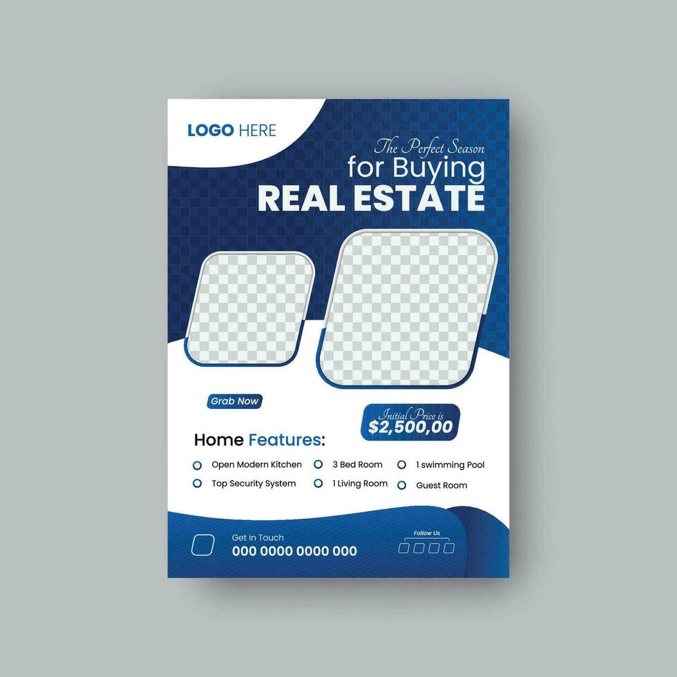 Modern real estate design vector