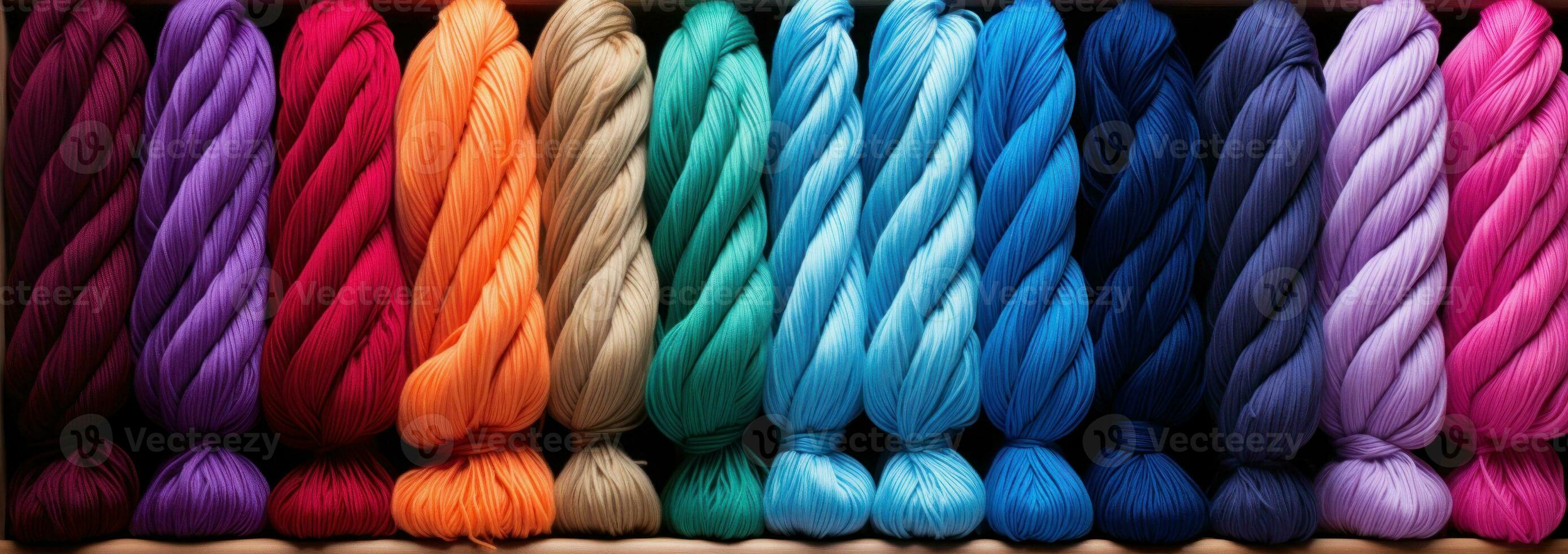 Texture an abstract to use for cotton yarns quality comparison. Generative AI photo