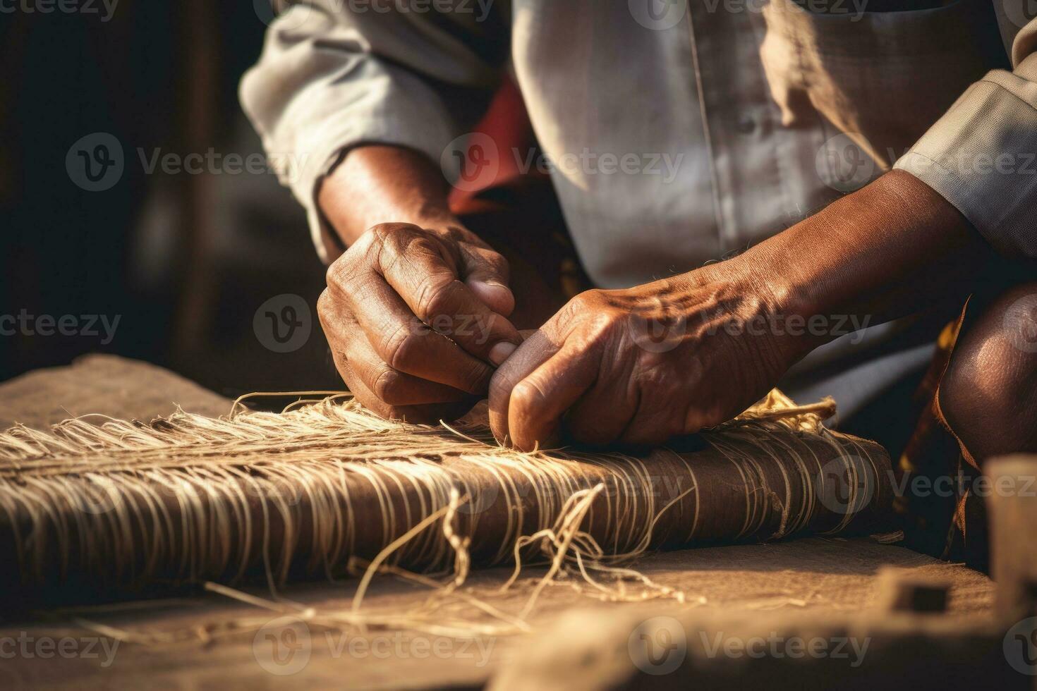 Closeup of handicraft items. south asian. Generative AI photo