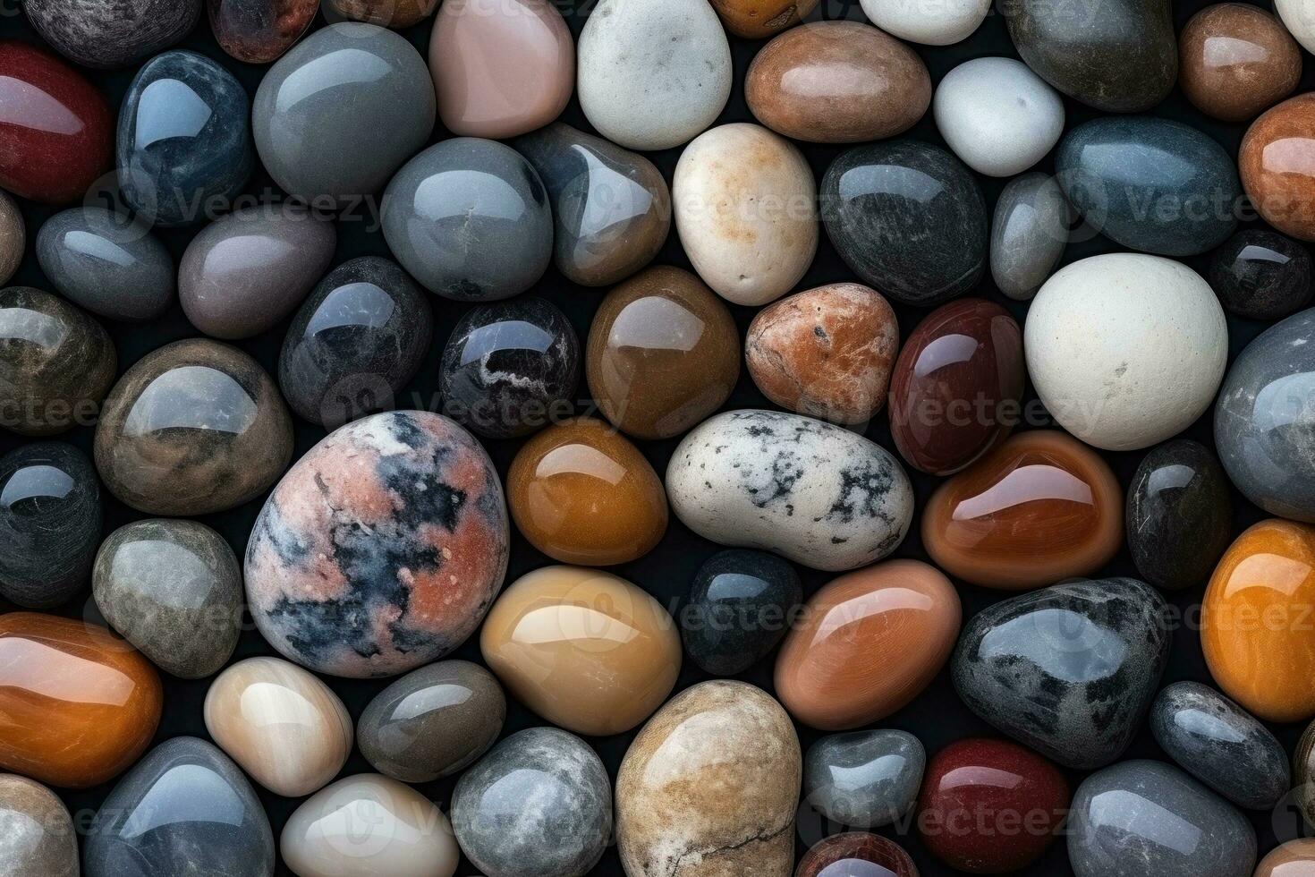 Smooth Stone Surface Texture Background. Generative AI photo