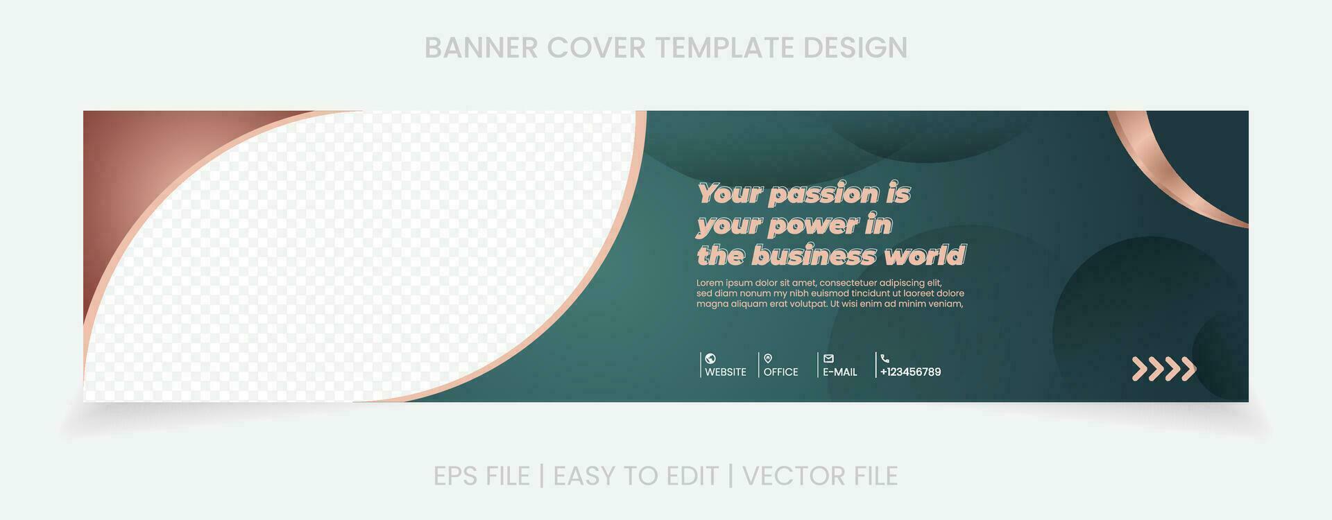 business banner company cover social media template design vector