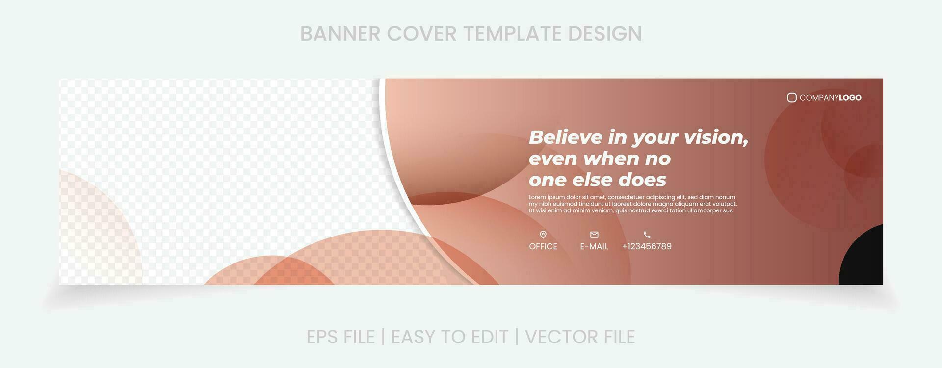 business banner company cover social media template design vector