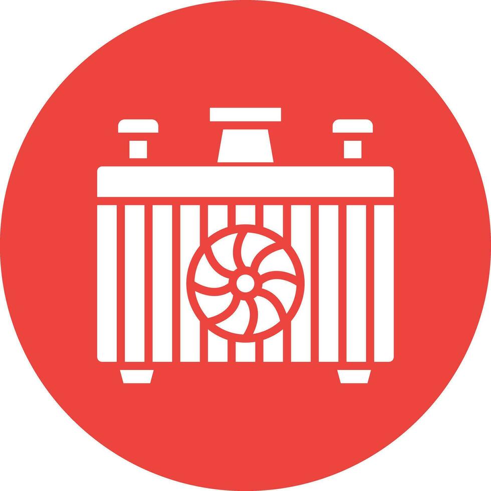 Car radiator Vector Icon Design Illustration