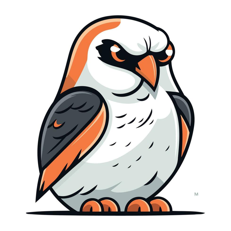 Vector illustration of an owl. Isolated on a white background.