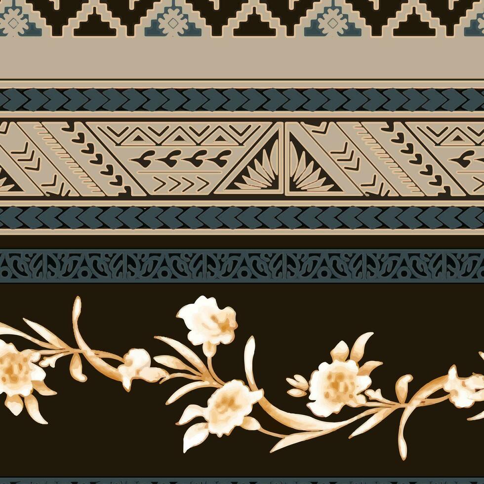 floral abstract pattern suitable for textile and printing needs vector