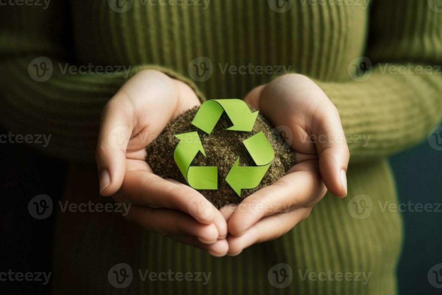 recycle environment day concept. Generative AI photo